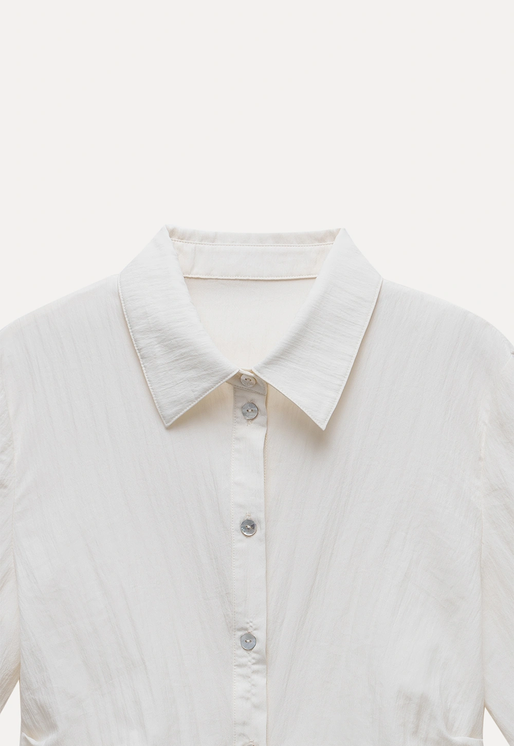 Women's Lightweight Button Down Shirt with 3/4 Sleeves