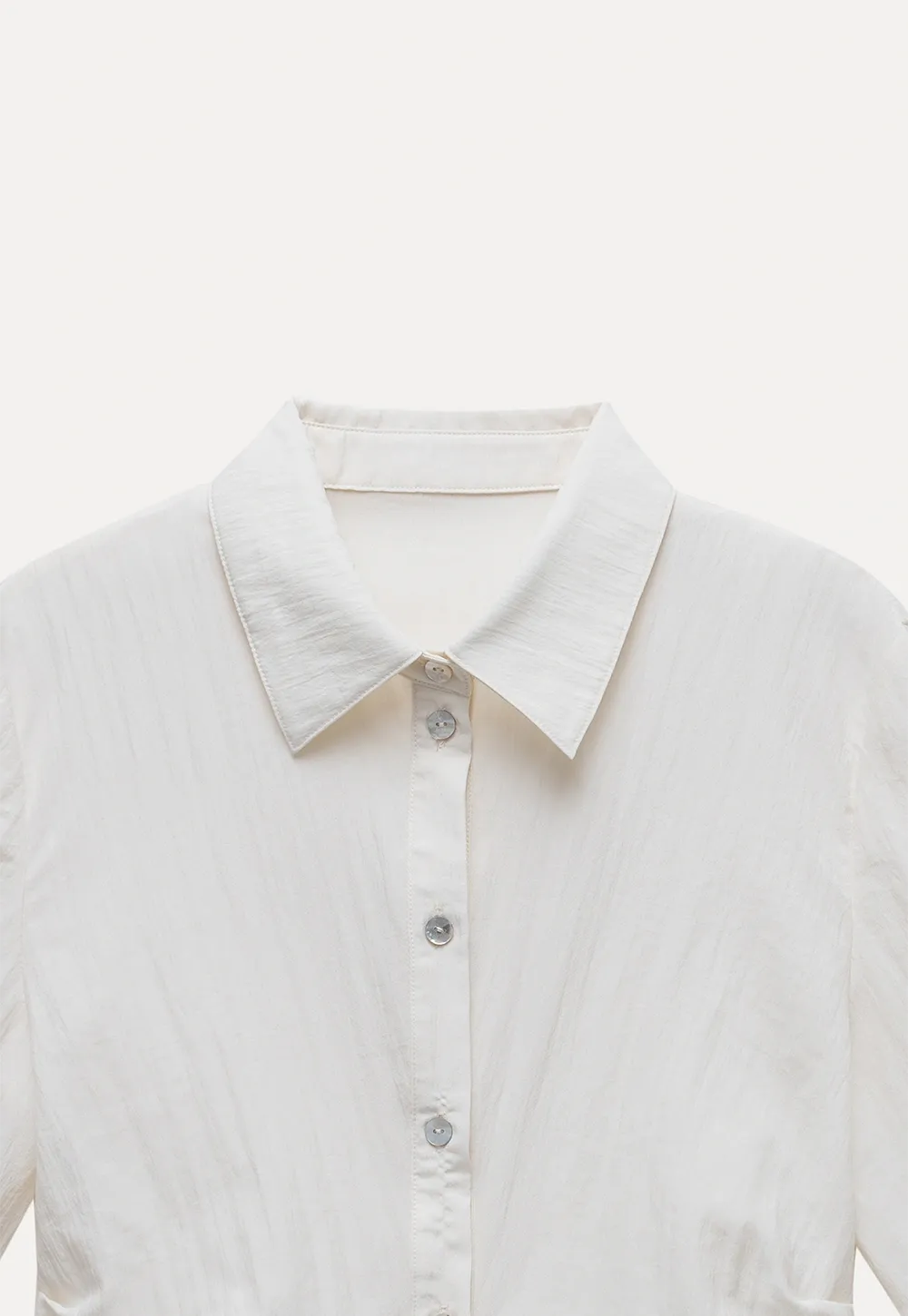 Women's Lightweight Button Down Shirt with 3/4 Sleeves