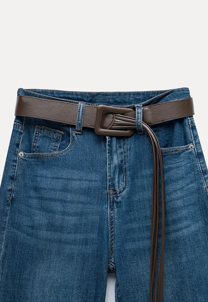 High-Waist Flared Jeans