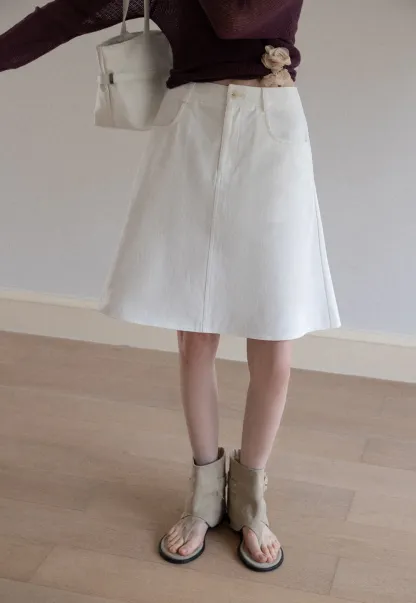 Women's A-Line Mini Skirt with Pockets