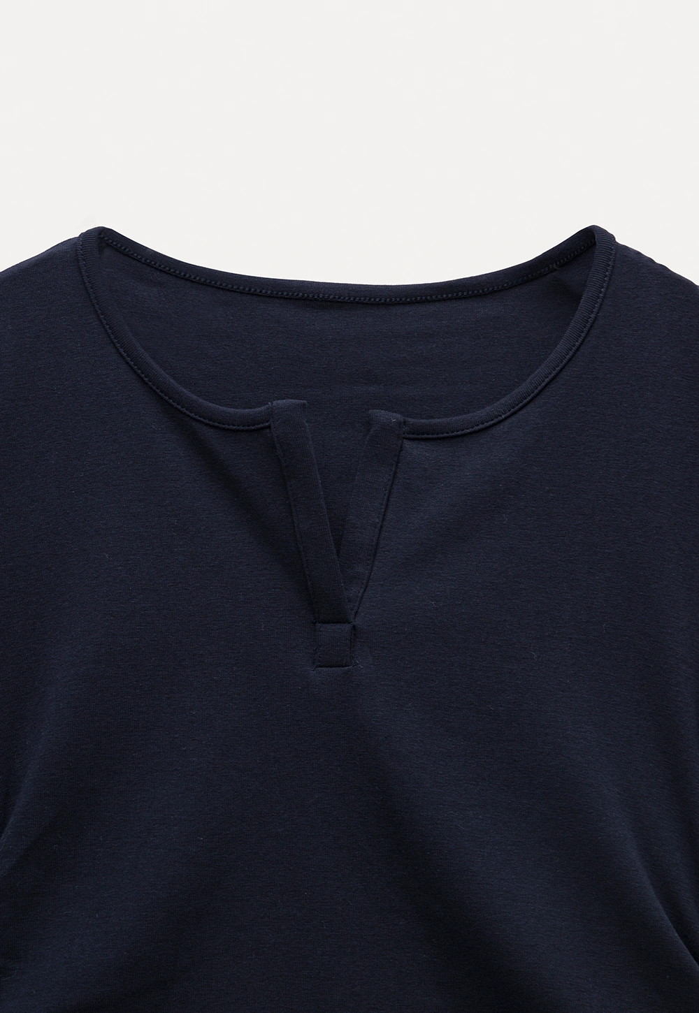 V-Neck Ruched Side Top