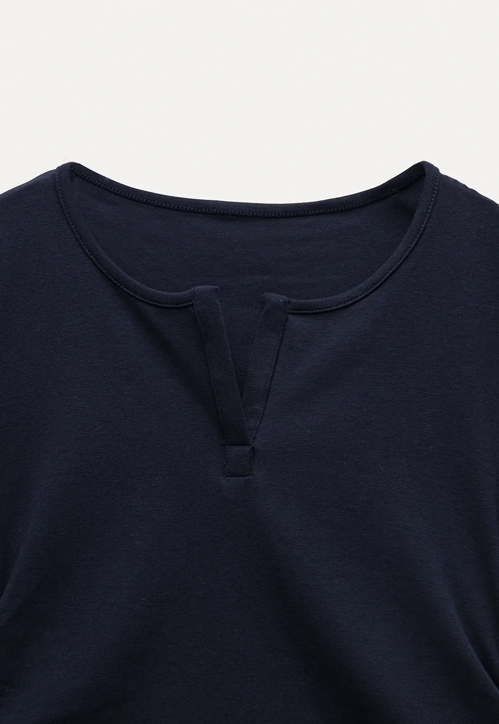 V-Neck Ruched Side Top