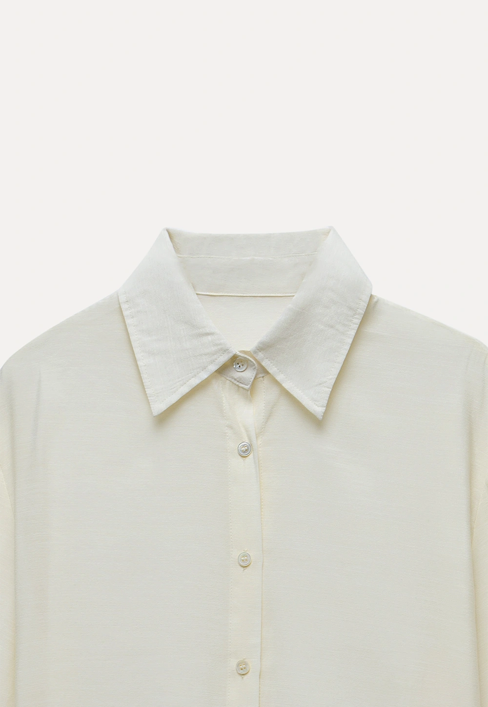 Women's Sheer Ruffle Hem Shirts