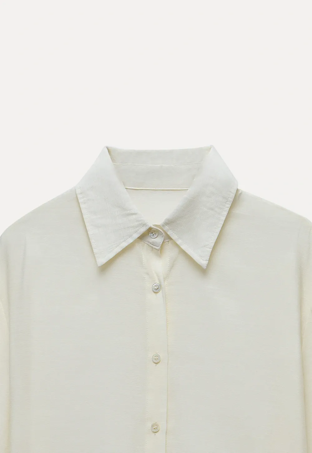 Women's Sheer Ruffle Hem Shirts