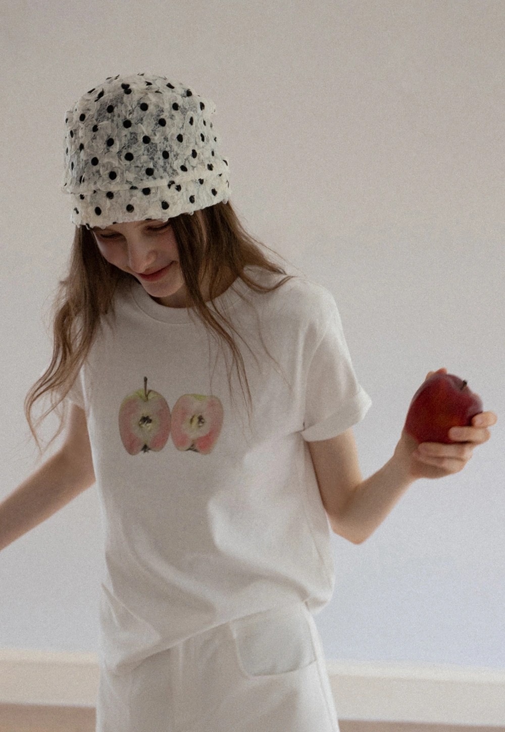 Women's Apple Print Graphic Tee