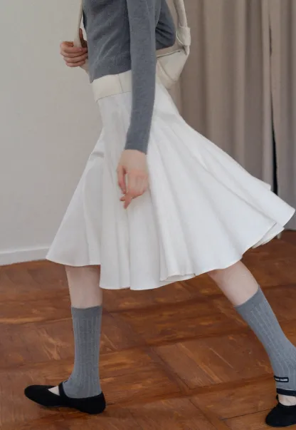 Women's High Waist Flared Skort