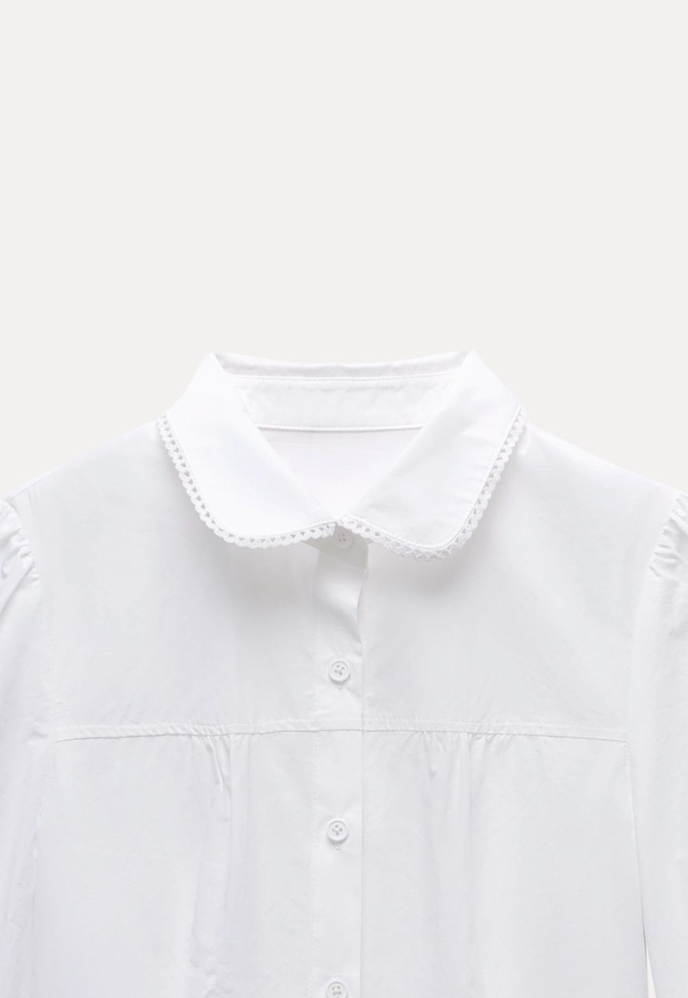 Women's Peter Pan Collar Long Sleeve Blouse