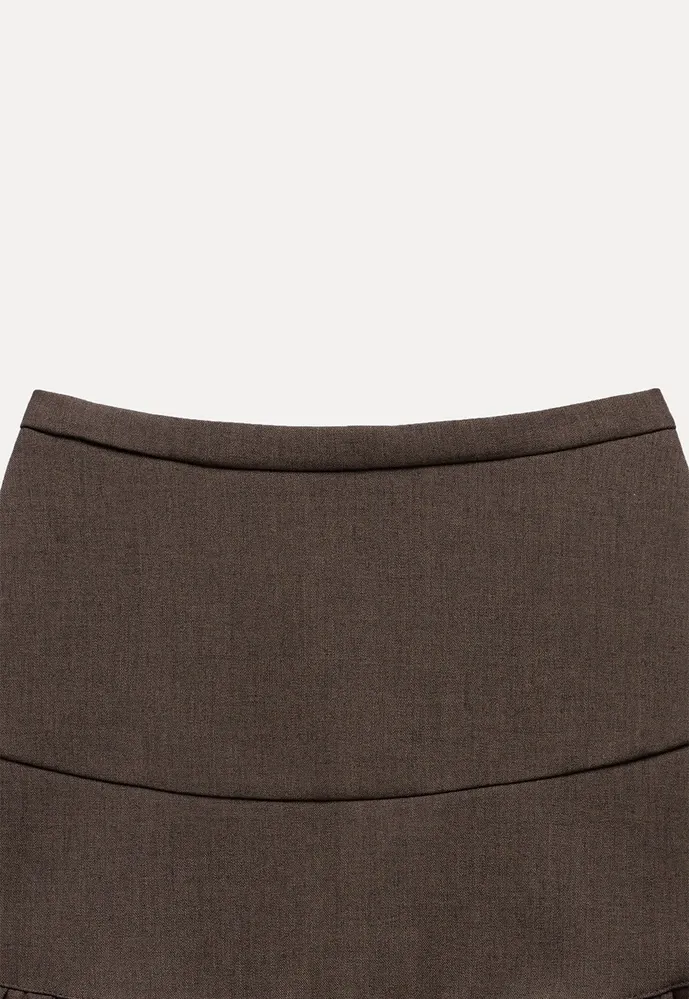 Tiered Ruffle Mini Skirt