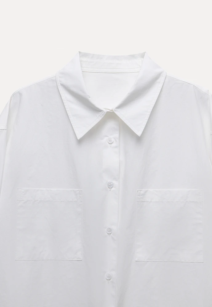 Boxy Two-Pocket Shirt