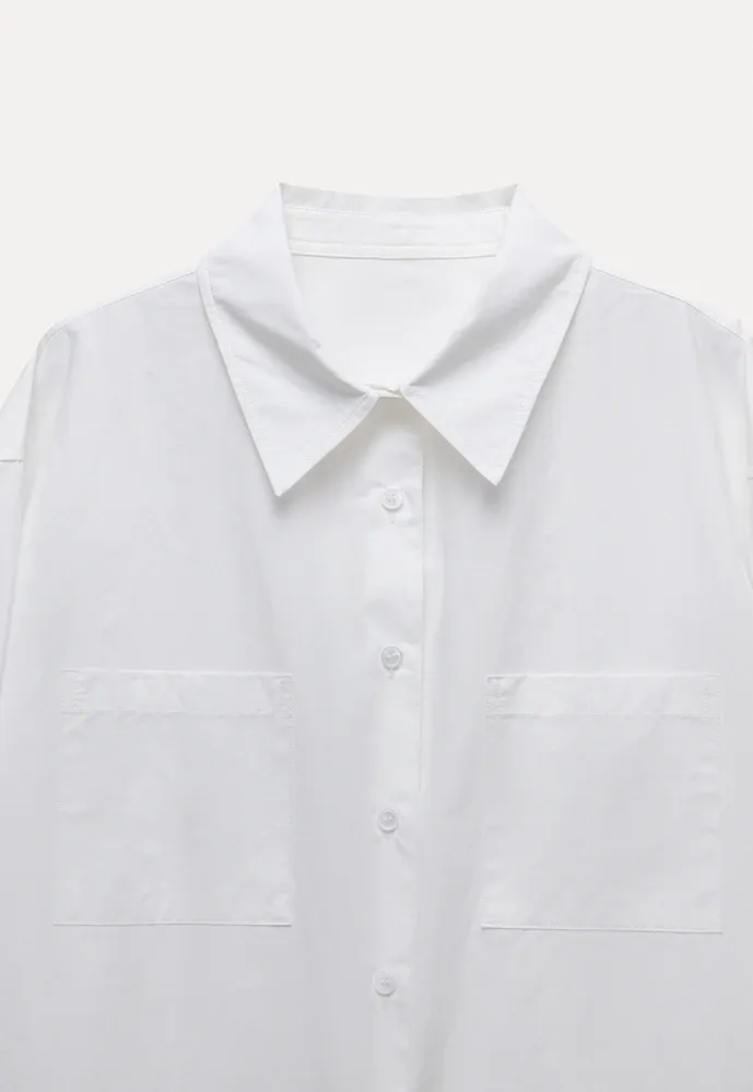 Boxy Two-Pocket Shirt