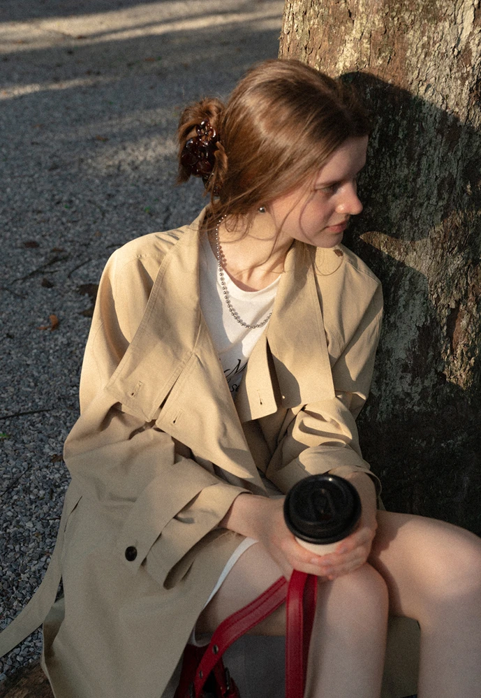 Cropped Trench Jacket
