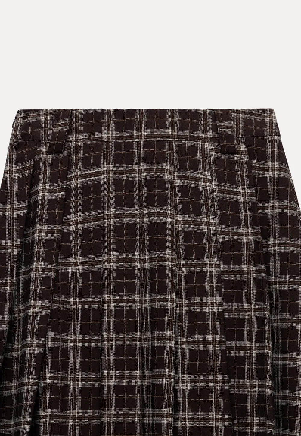 Women's Bubble-Hem Plaid Maxi Skirt