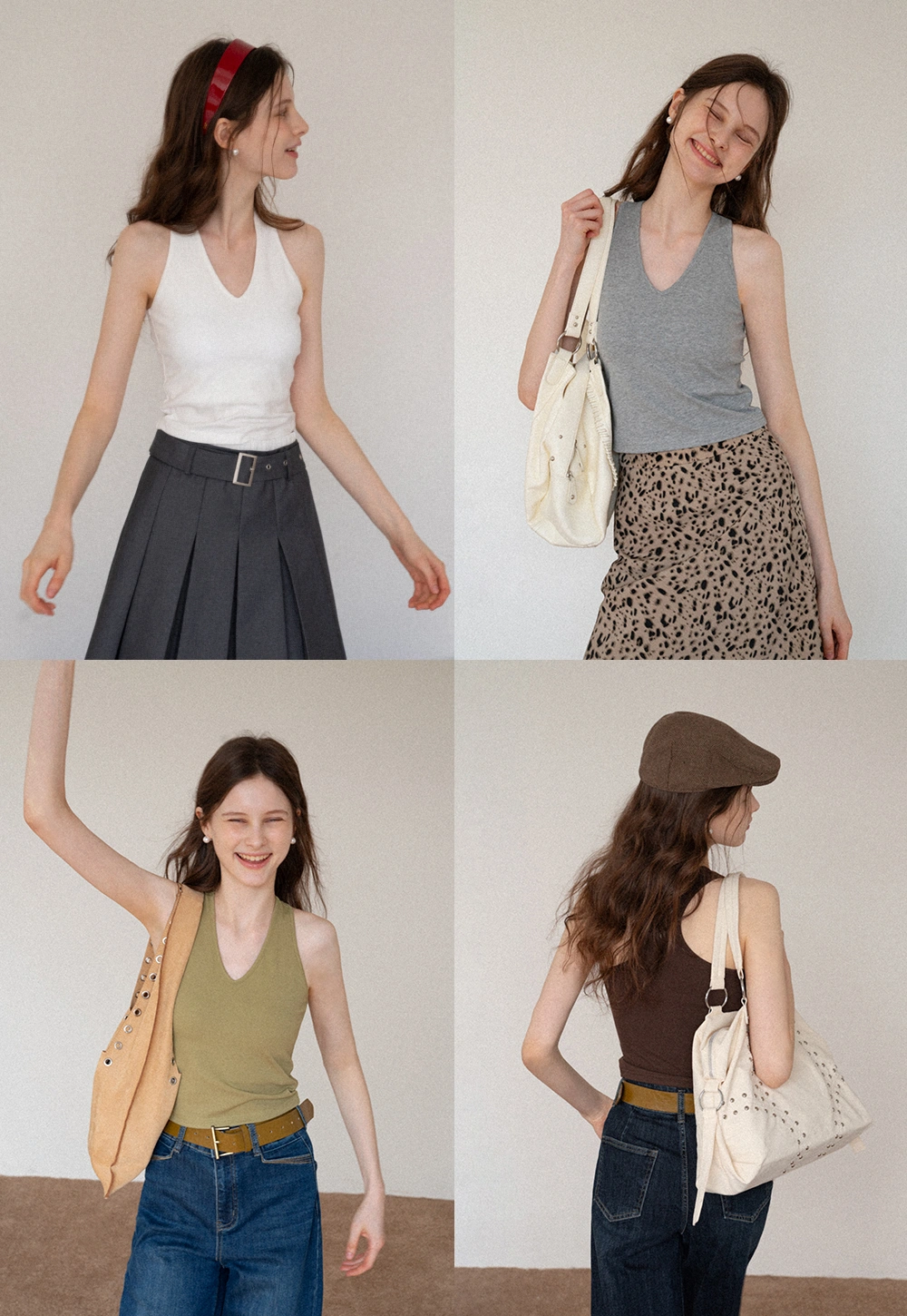 Women's V-Neck Racerback Tank