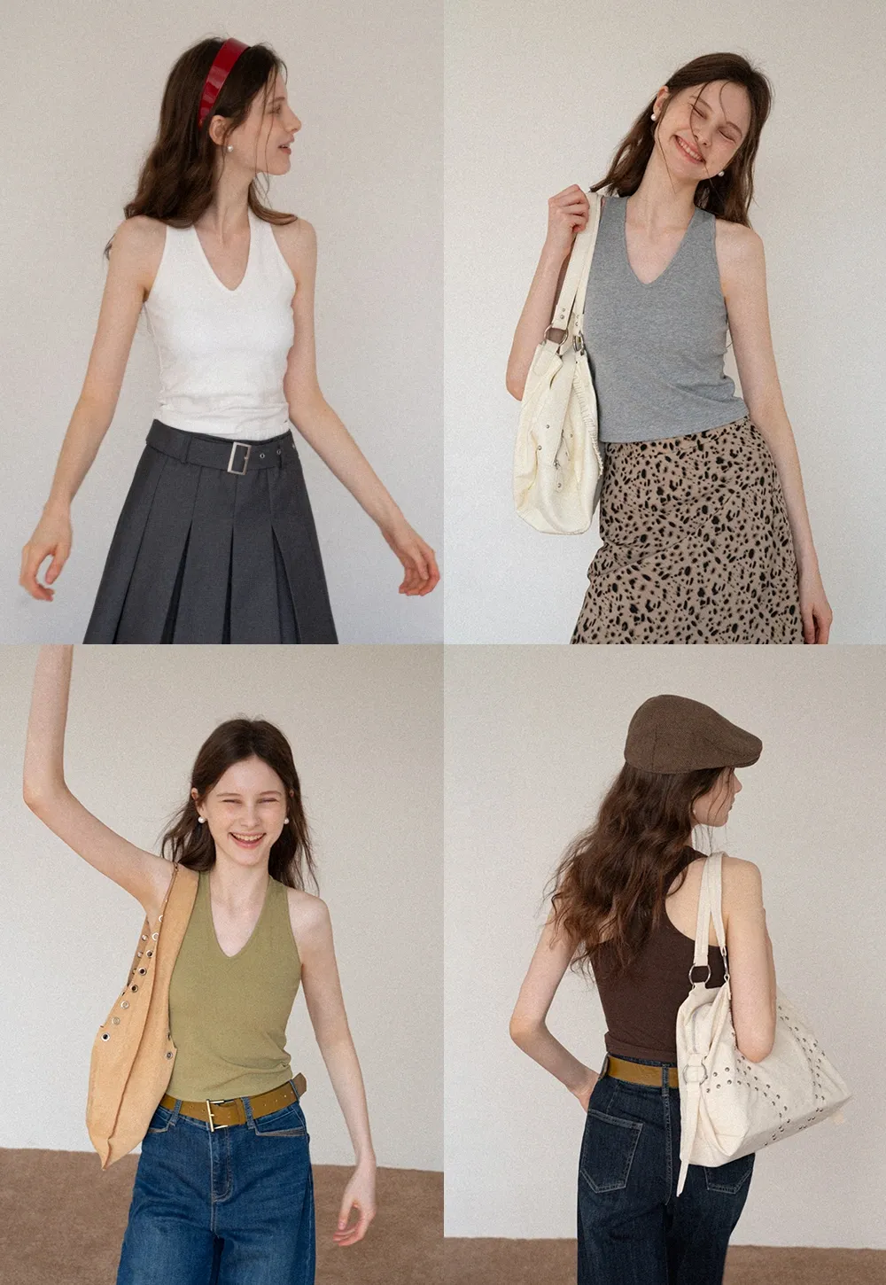 Women's V-Neck Racerback Tank