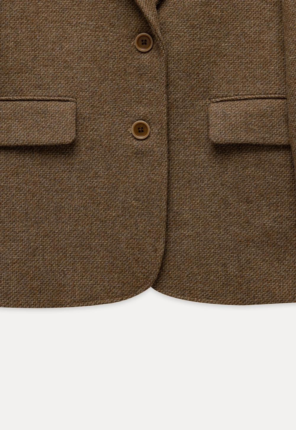 Classic Brown Tweed Blazer