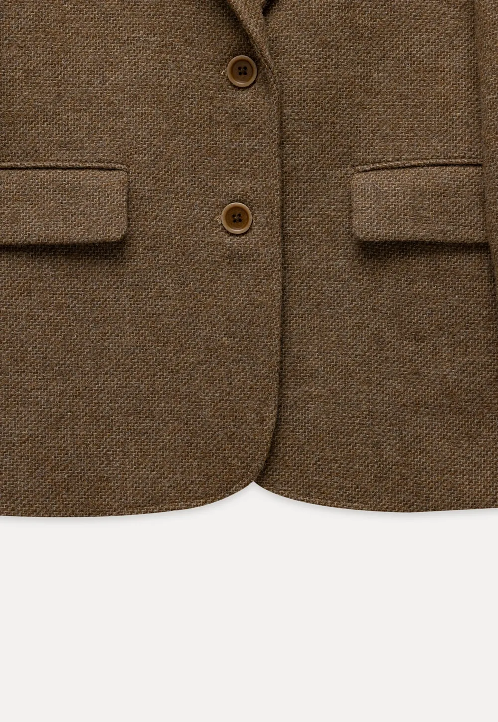 Classic Brown Tweed Blazer