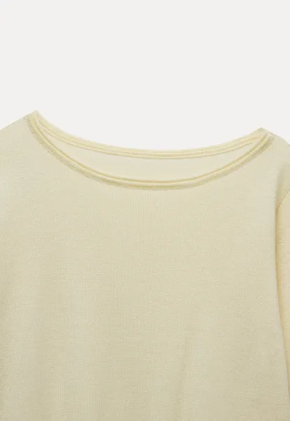 Women's One-Shoulder Long Sleeve Knit Top