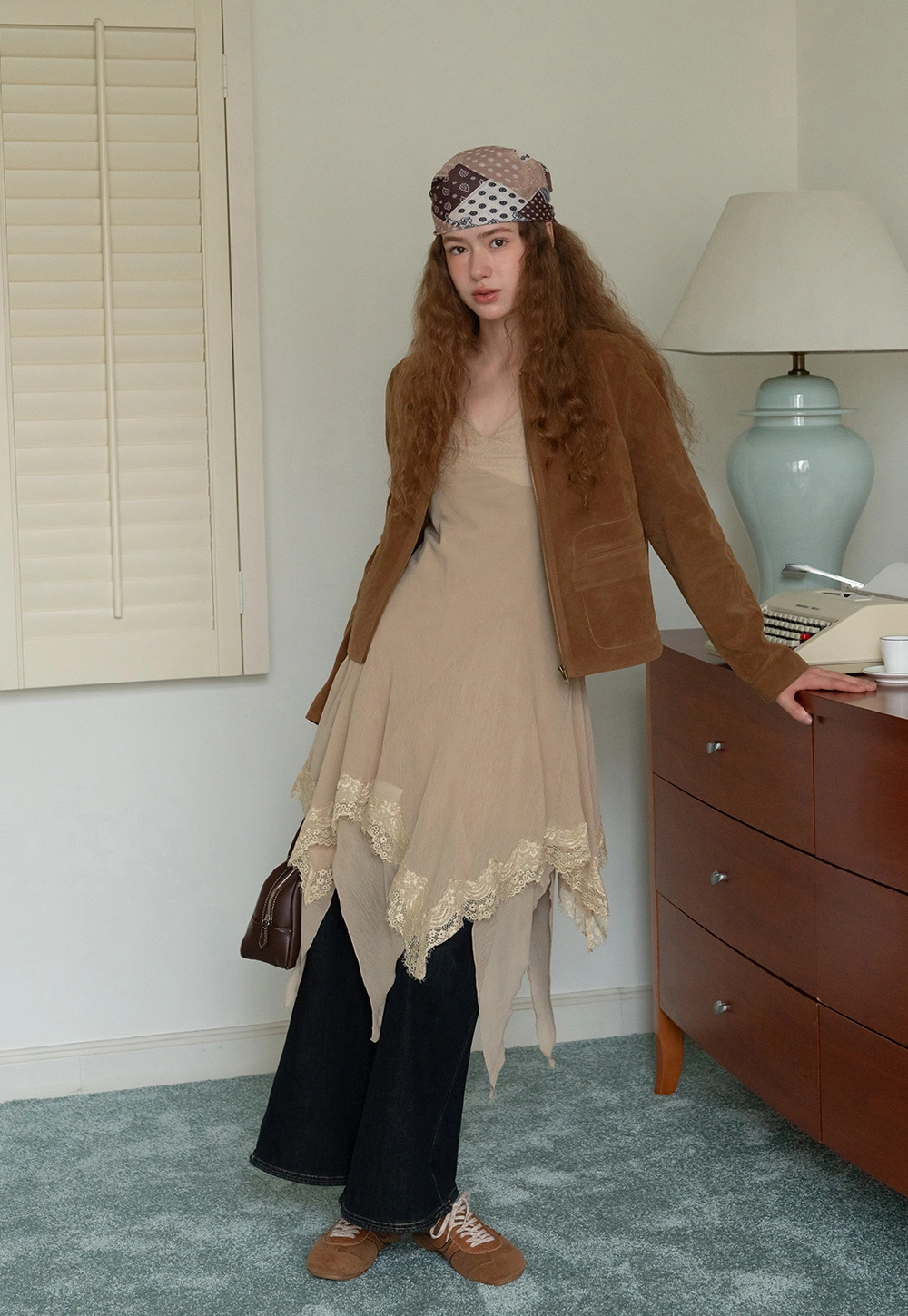 Faux Suede Short Jacket for Women