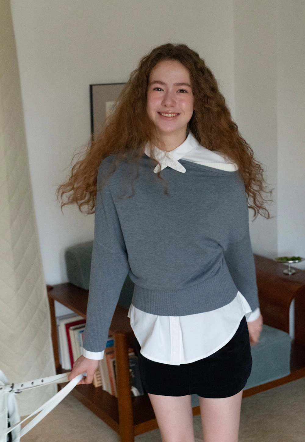 Casual One Shoulder Pullover Long Sleeve Top for Women