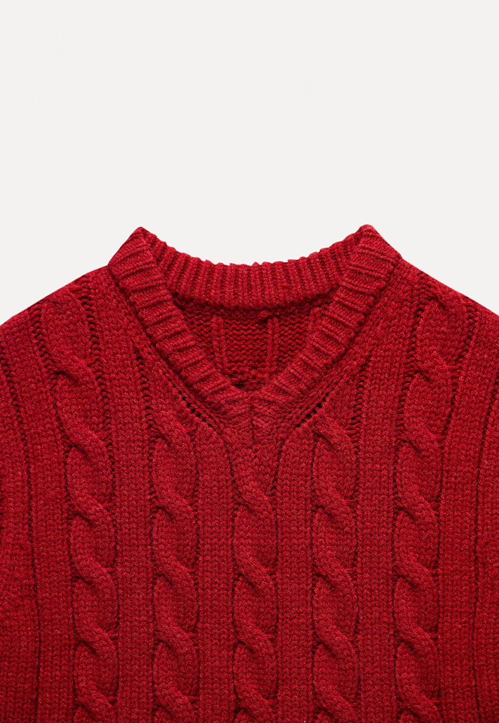 V Neck Sleeveless Knit Pullover Vest