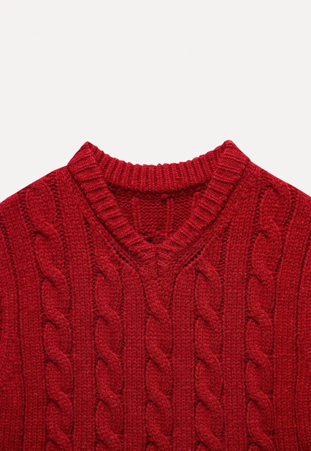 V Neck Sleeveless Knit Pullover Vest