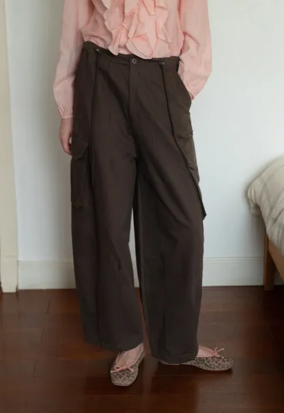 Womens High Waist Cargo Pants