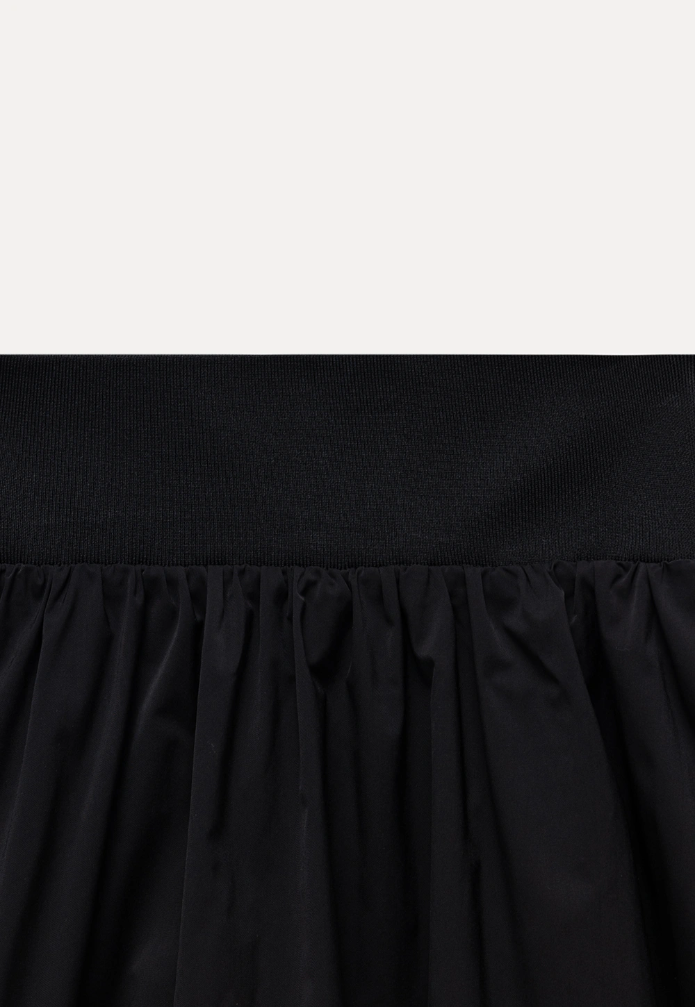 High Waist Black A Line Mini Skirt