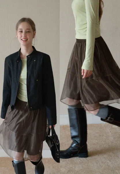 Frensh Style Tulle Skirt