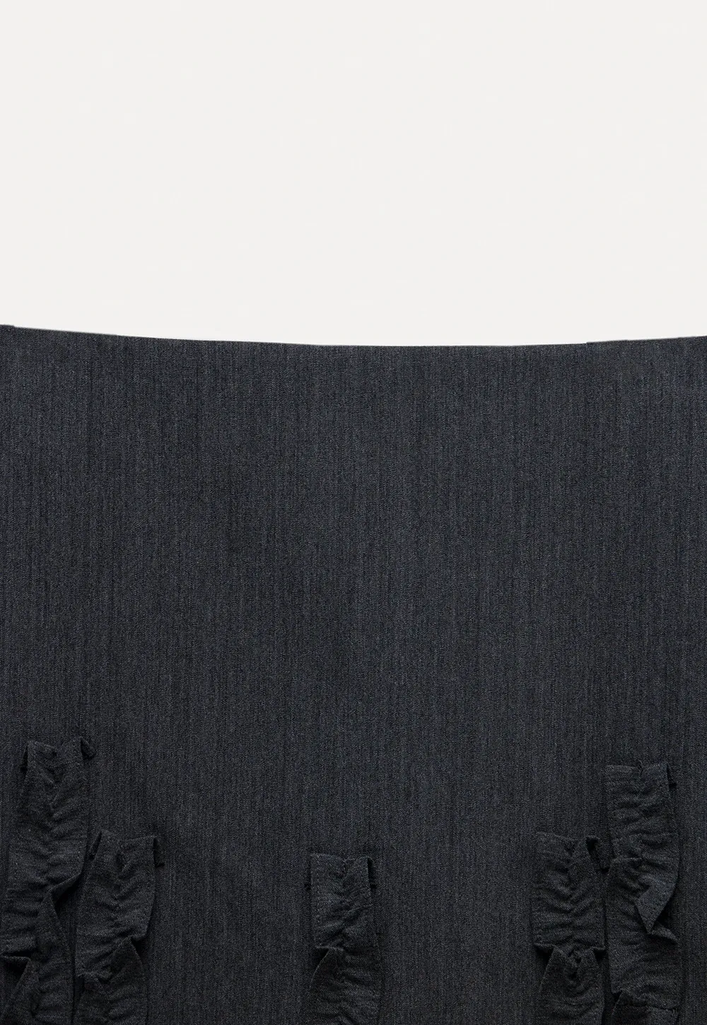 Women’s A-Line Mini Skirt with Ruffle Bow Details