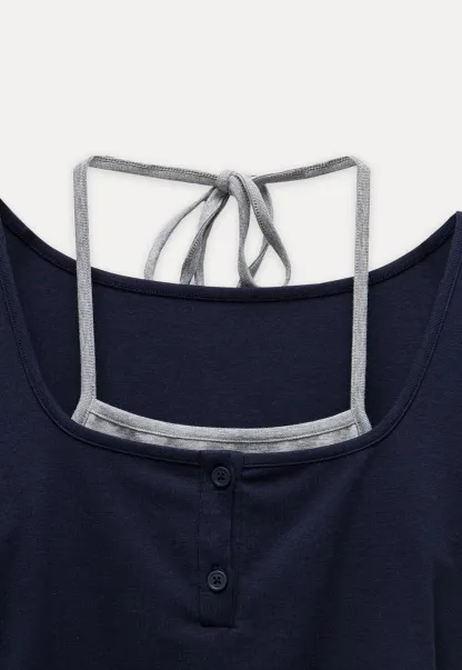 Women's Square Neck Halter Mini Dress with Ruched Waist