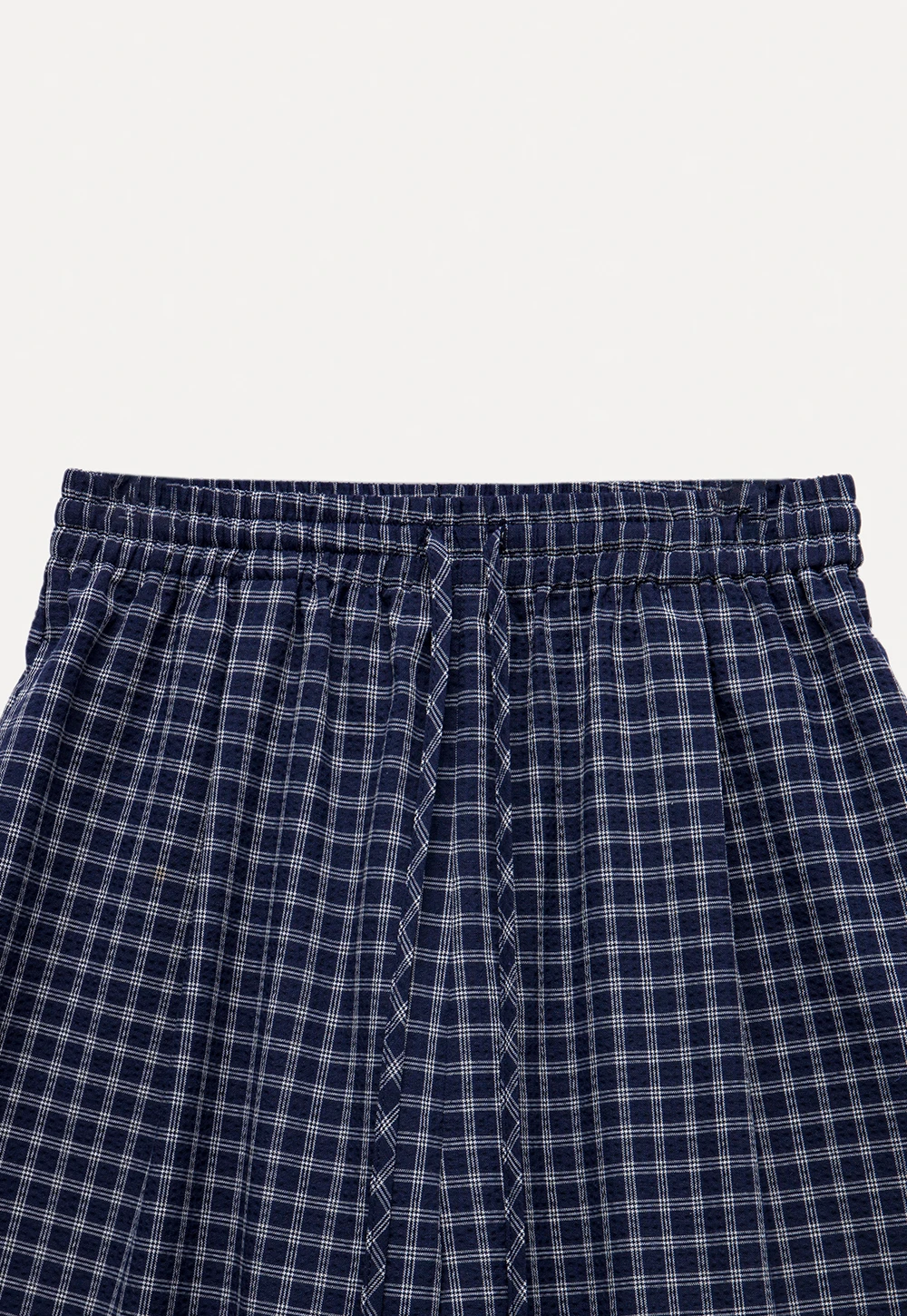 Women's Plaid Wide Leg Lounge Pants with Elastic Waist