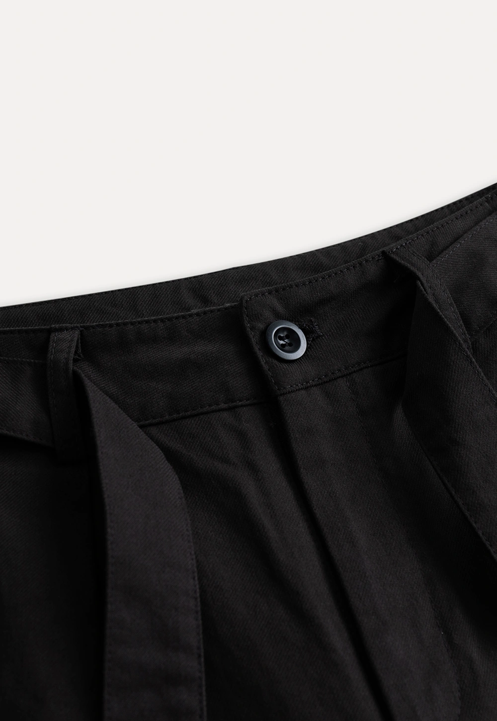 Womens High-Waist Wide-Leg Pants with Belt Detail