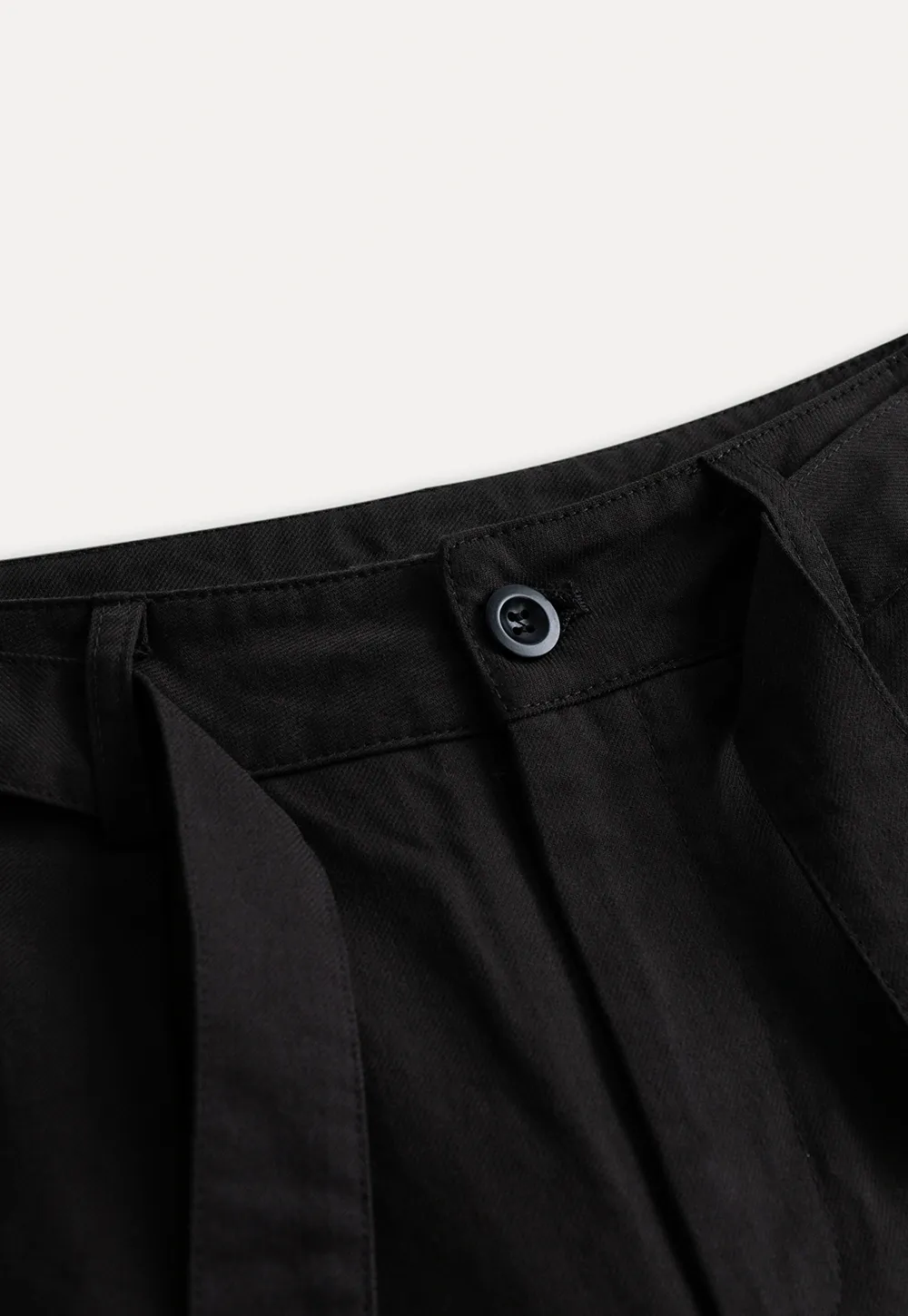 Womens High-Waist Wide-Leg Pants with Belt Detail