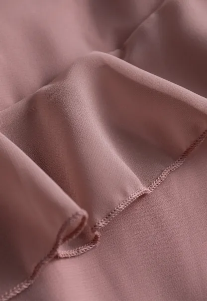 Womens Ruffle Layered Chiffon Midi Skirt