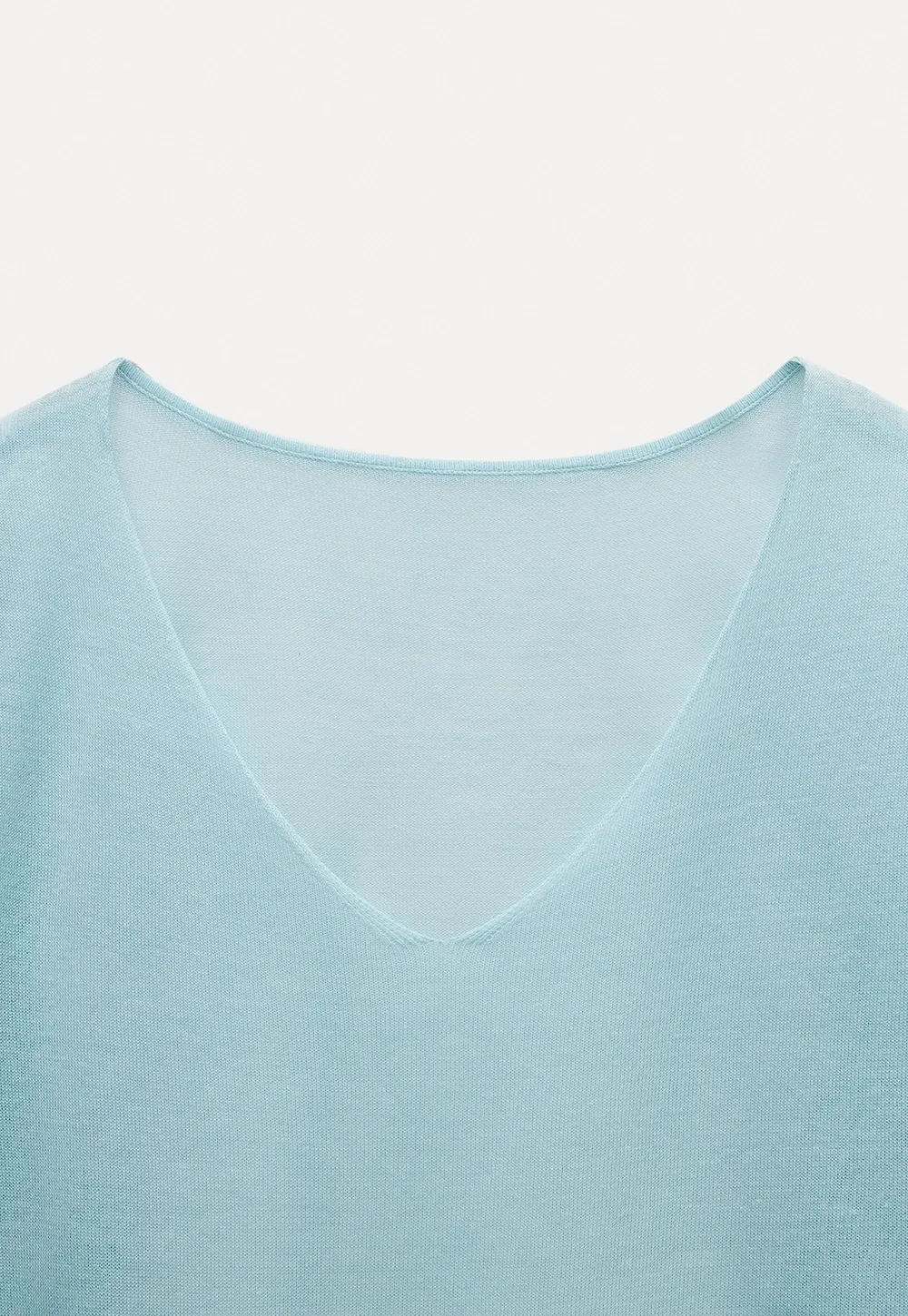 Soft V-Neck Long Sleeve Tee