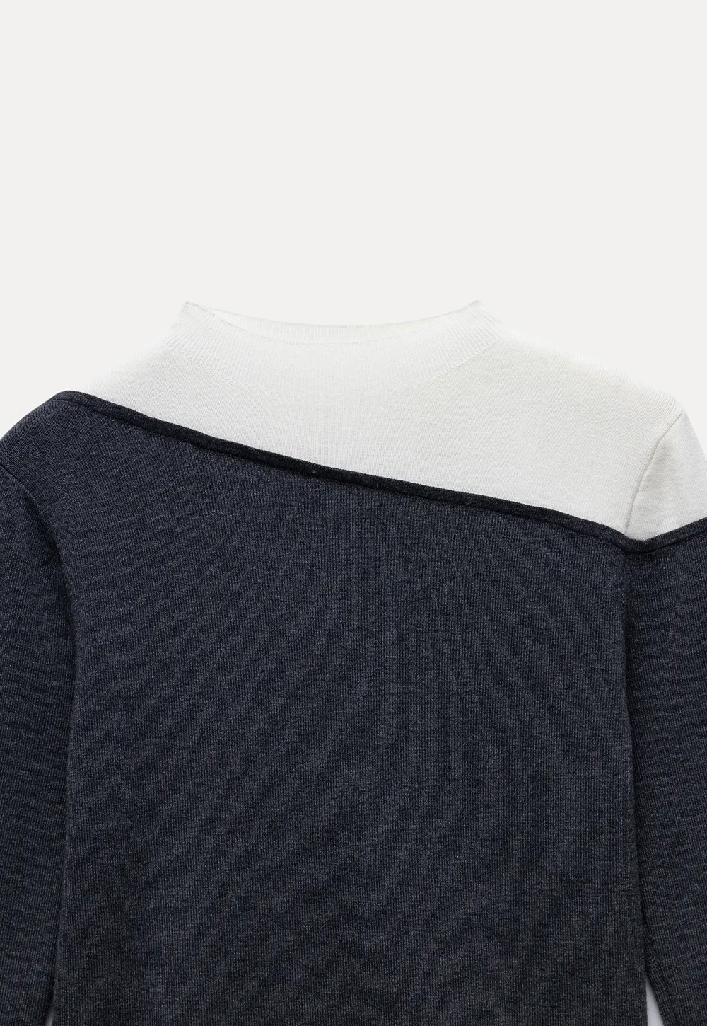 Contrast Panel Knit Top