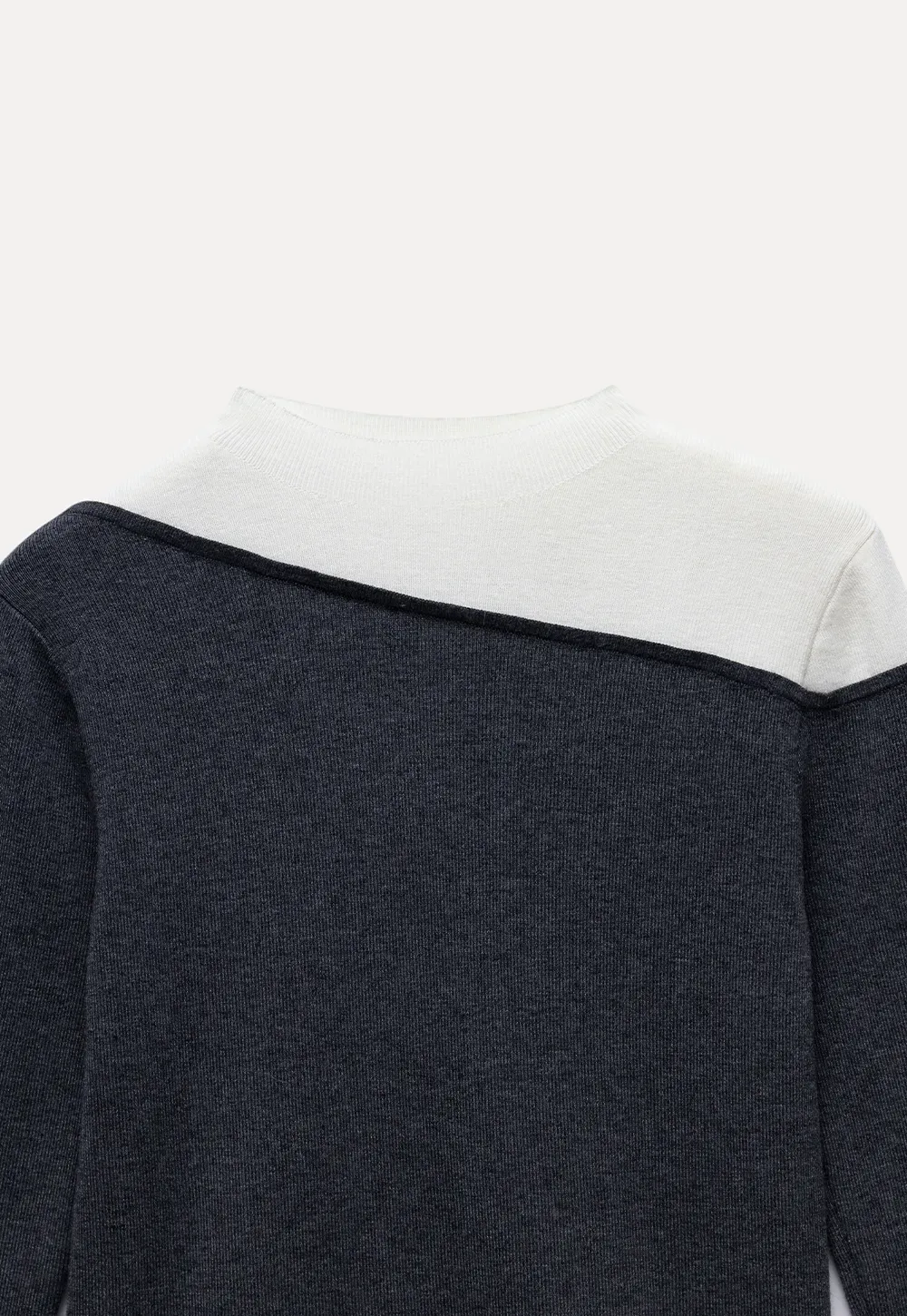 Contrast Panel Knit Top
