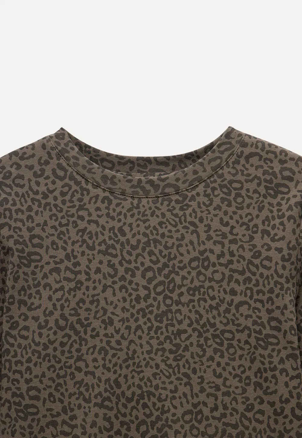 Leopard Print Long Sleeve Top