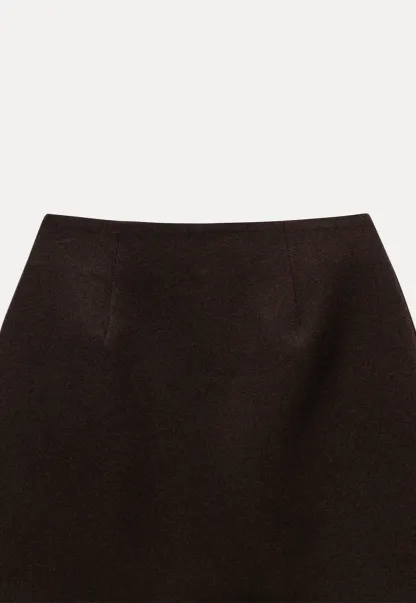 Wool Blend Mini Skirt