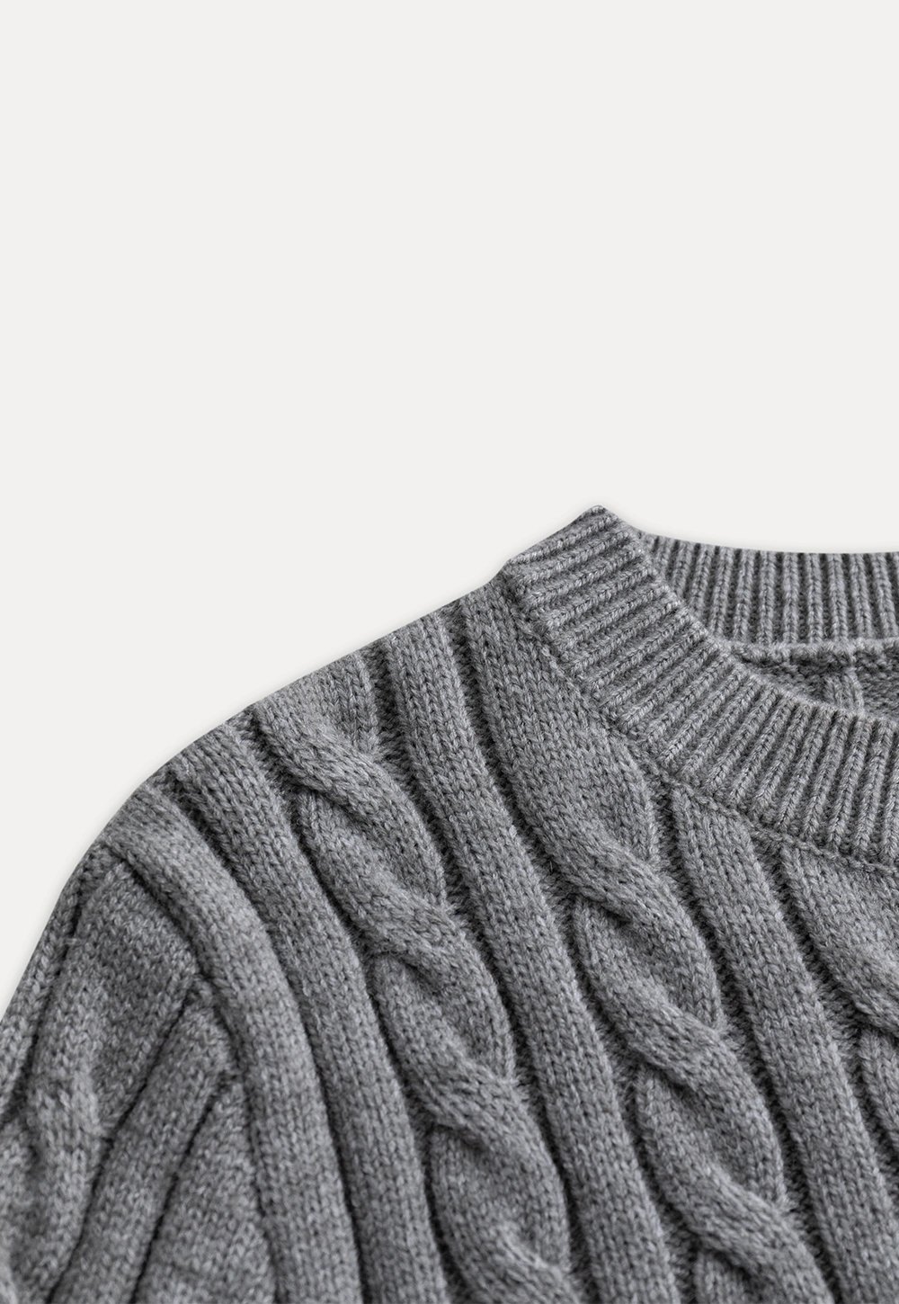 Womens Classic Cable Knit Sweater