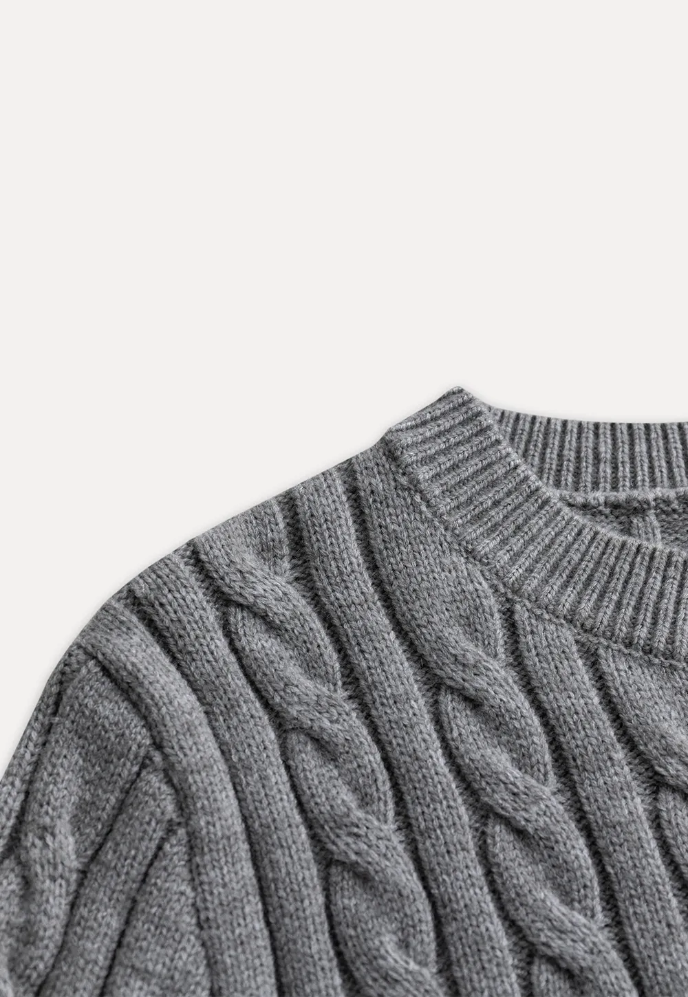 Womens Classic Cable Knit Sweater