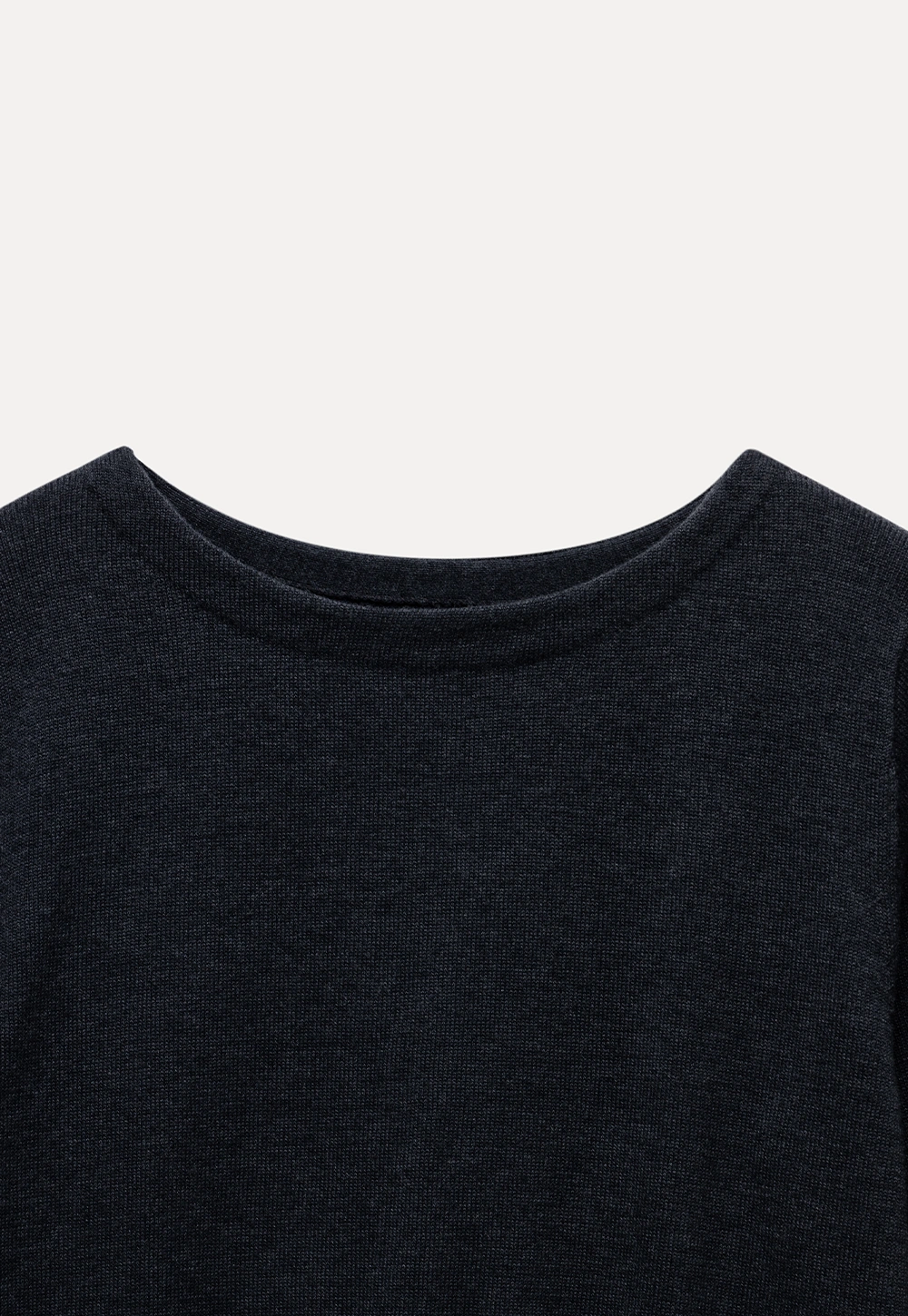 Casual Basic Knitwear, Classic Round Neck Long Sleeve Top