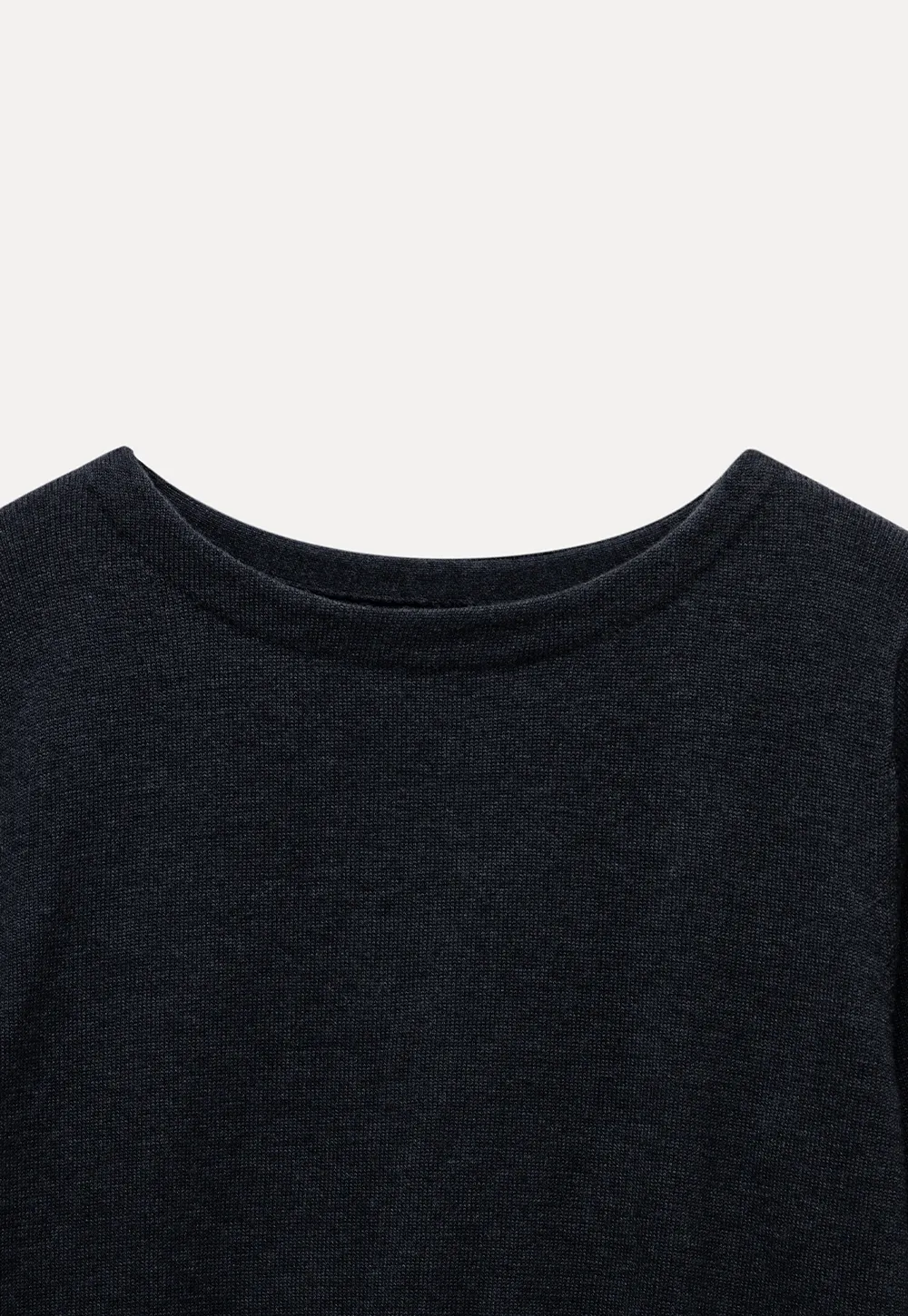 Casual Basic Knitwear, Classic Round Neck Long Sleeve Top