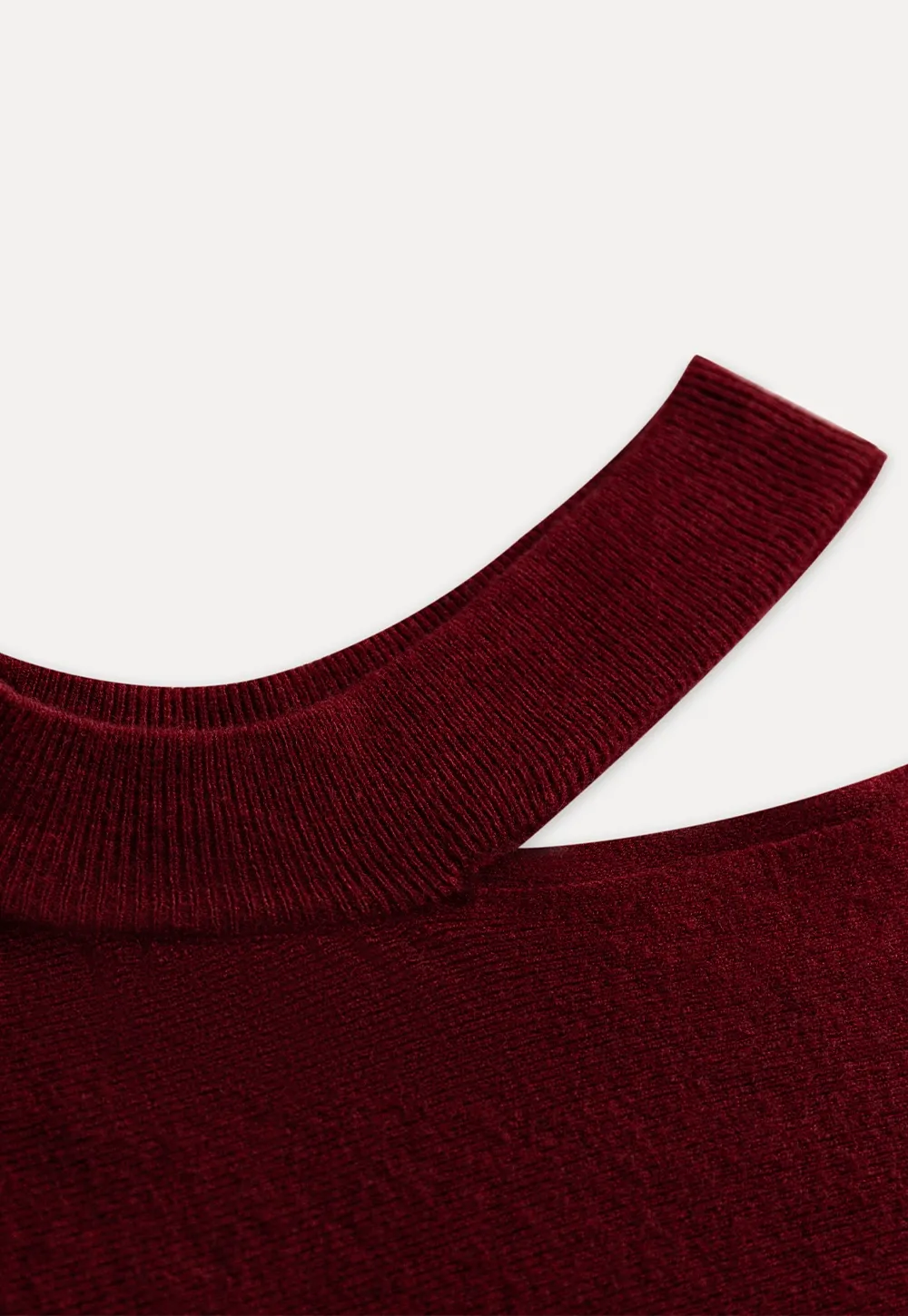 Off Shoulder Strap Detail Pullover