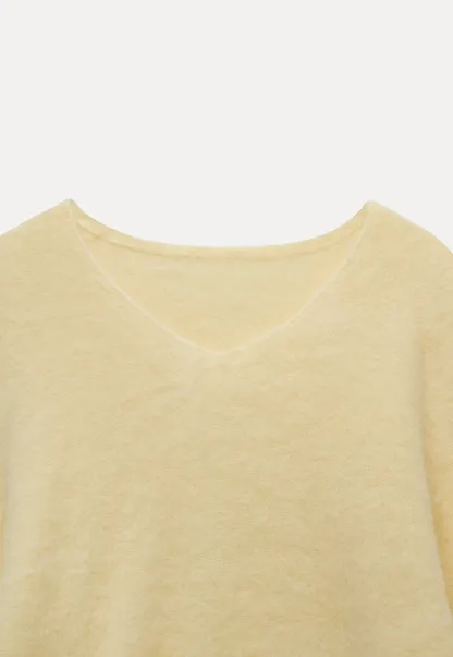 Cozy V-Neck Long Sleeve Sweater