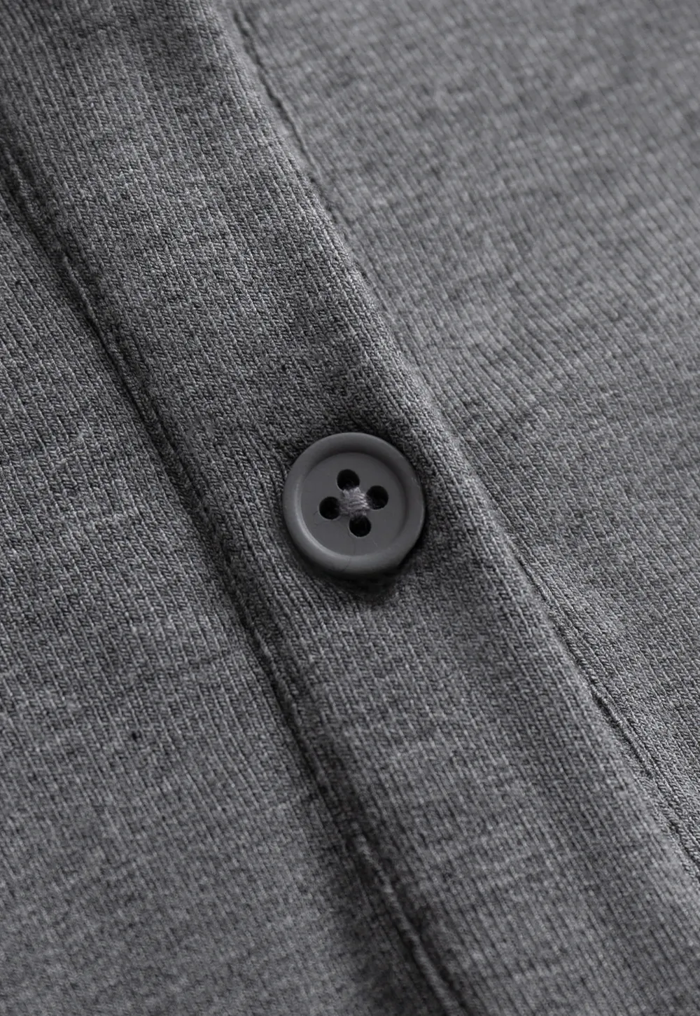 Long Sleeve Hoodie Top with Button Front