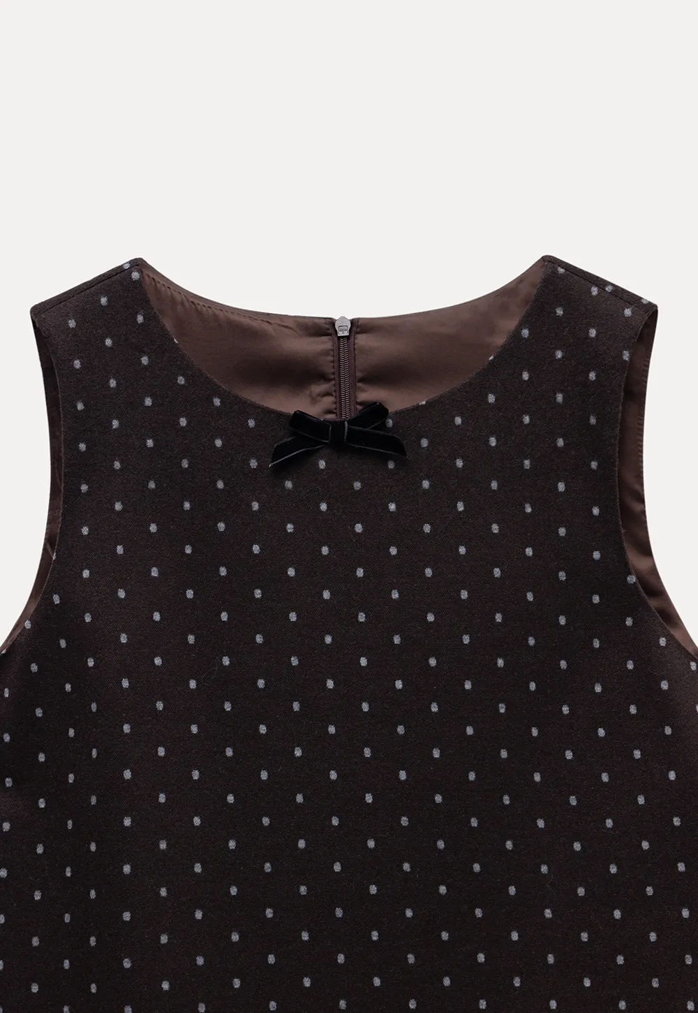 Polka Dot Sleeveless Mini Dress