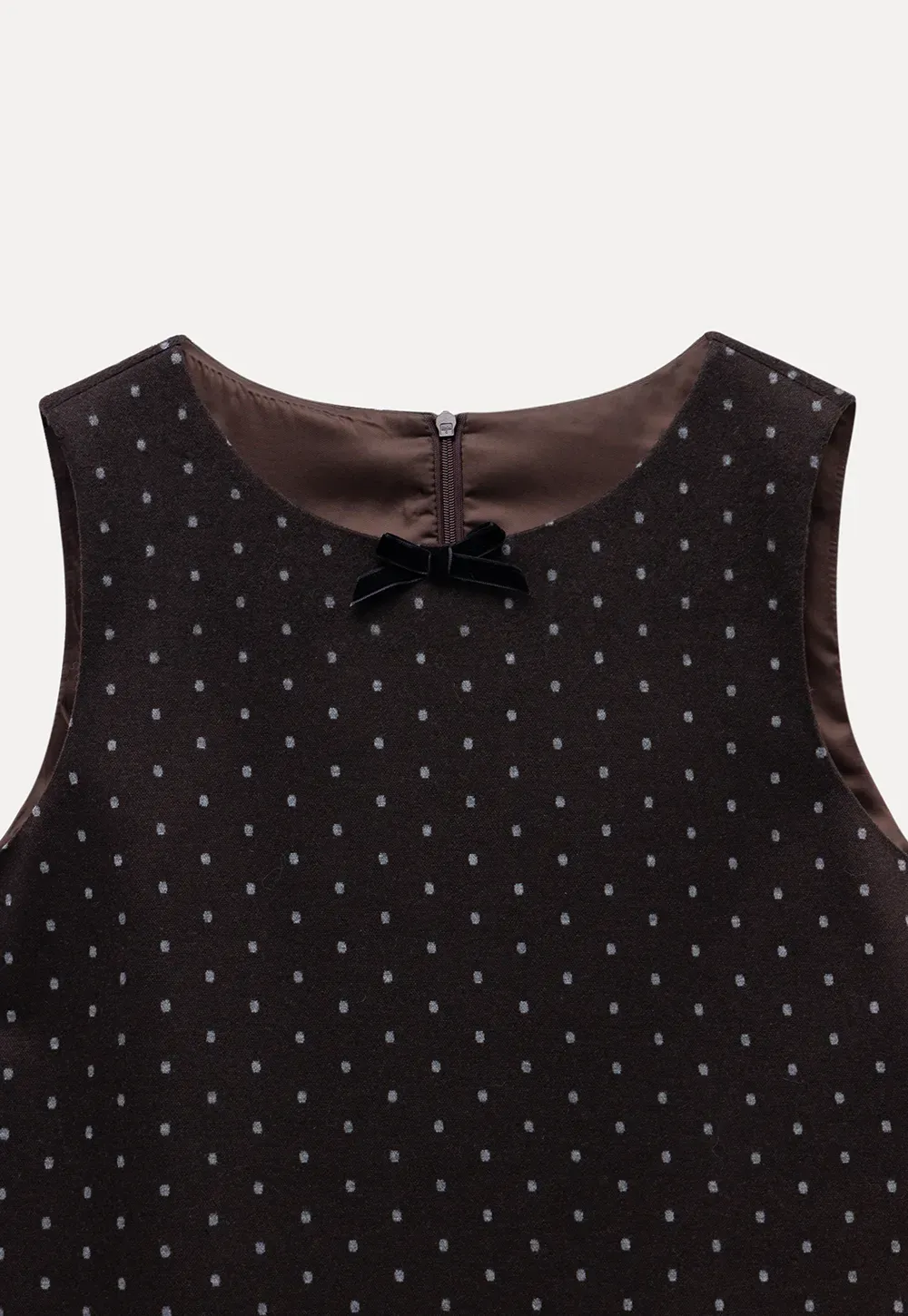 Polka Dot Sleeveless Mini Dress
