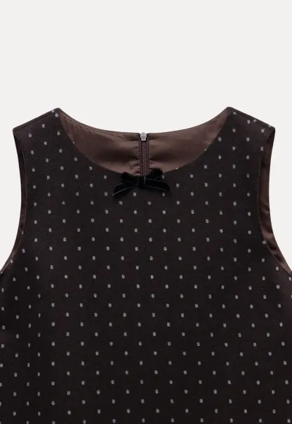 Polka Dot Sleeveless Mini Dress