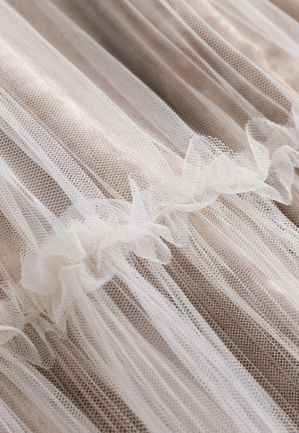 Women Romantic Layered Tulle Midi Skirt